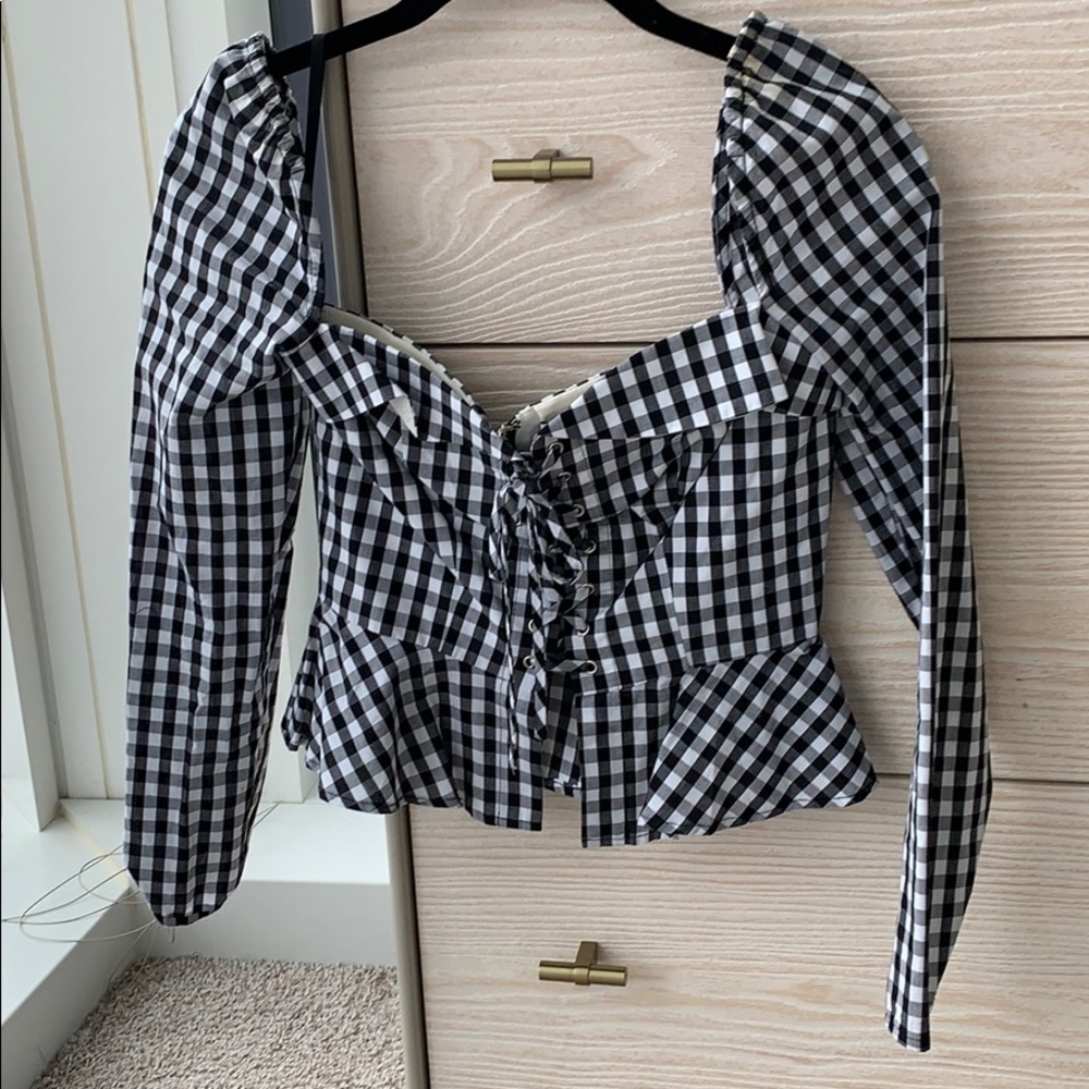 Revolve Gingham Top - image 1